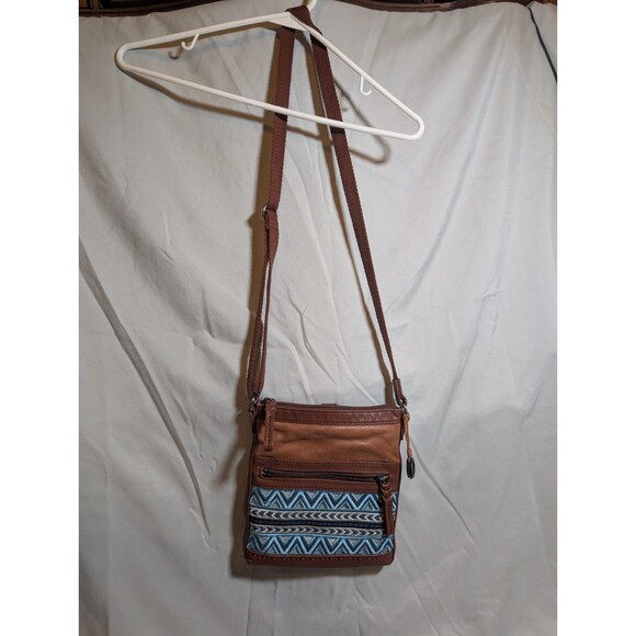 The Sak Pax Swing Pack, Blue Embroidery Crossbody Bag - Picture 1 of 10